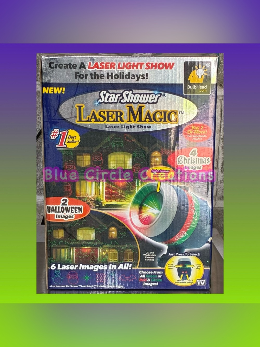 Star Shower Laser Magic for Indoor or Outdoor Use